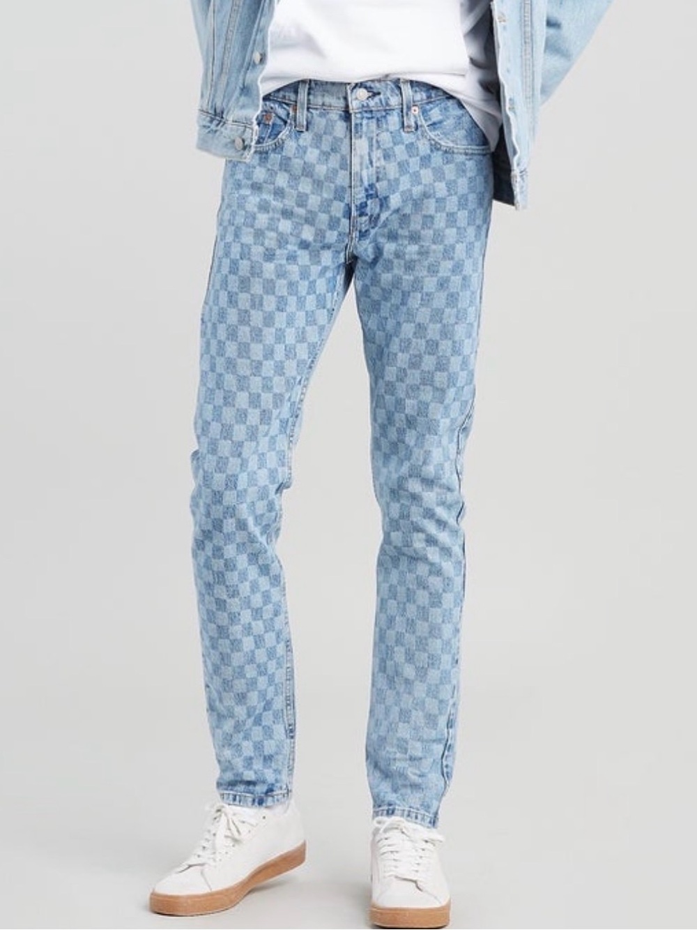 Levi’s 512 slim taper checker jeans size 34 X 30 NWT